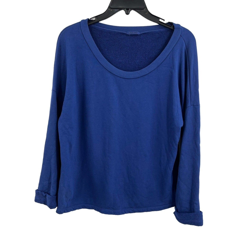 LAMade Blue Scoop Neck Sweatshirt Small New